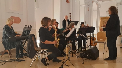 Im Kloster Waldsassen gab das KuBZ-Orchester erstmals ein abendfüllendes Konzert. (Bild: Kultur- und Begegnungszentrum/exb)