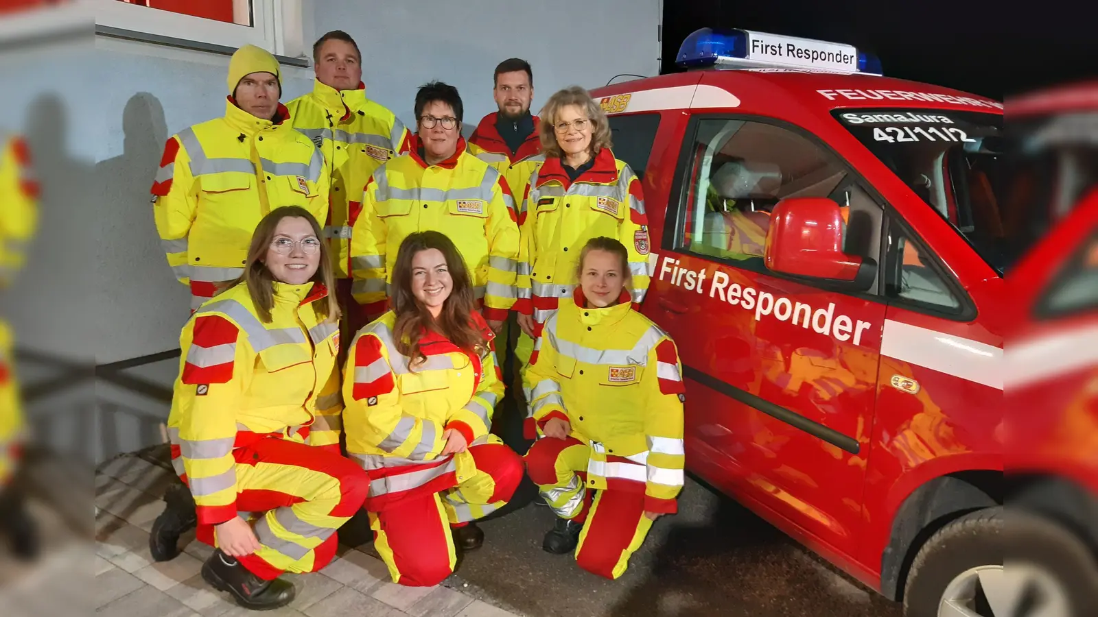 Neue Einsatzkleidung First-Responder Gemeinde Vorra. (Bild: Roland Löb)