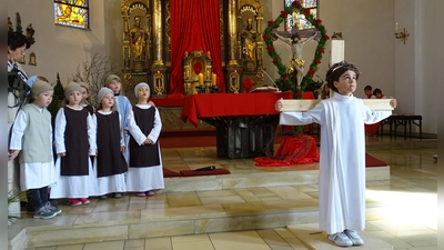 Passionsspiel des Kindergartens St. Dionysius, Neunkirchen (Bild: Michael Bayer)