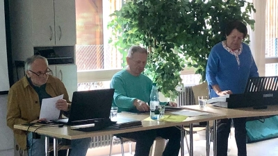 Ernst Umann mit seinem Team Peter Märkl und Rita Beutler gestalten einen spannenden Nachmittag (Bild: Elisabeth Eiszrich)
