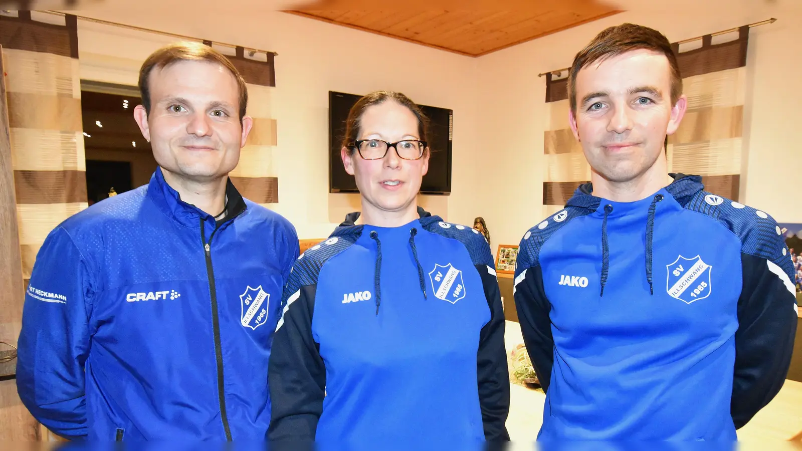 die neugewählte Spartenleitung (von links) stellvertretender Abteilungsleiter Daniel Götz, Schriftführerin Kerstin Wolfram und Abteilungsleiter Andreas Dehling (Bild: Norbert Weis)