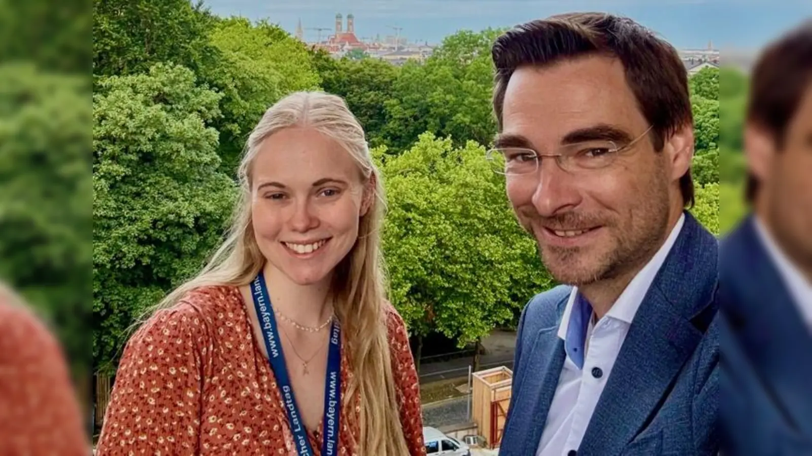 Constanze Hartwig leistete im Landtag bei Dr. Stephan Oetzinger ein mehrtägiges Praktikum ab. (Bild: Johann Kneißl)