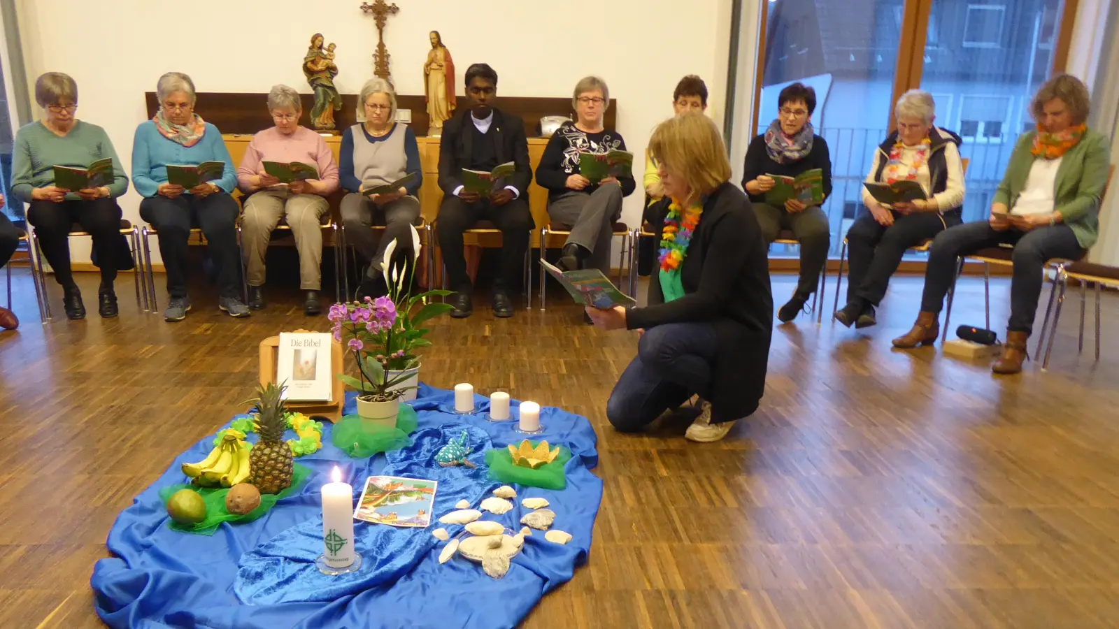 Im Haus der Pfarrgemeinde Altendorf wurde der Weltgebetstag der Frauen gefeiert.  (Bild: Angelika Lang-Salzl )