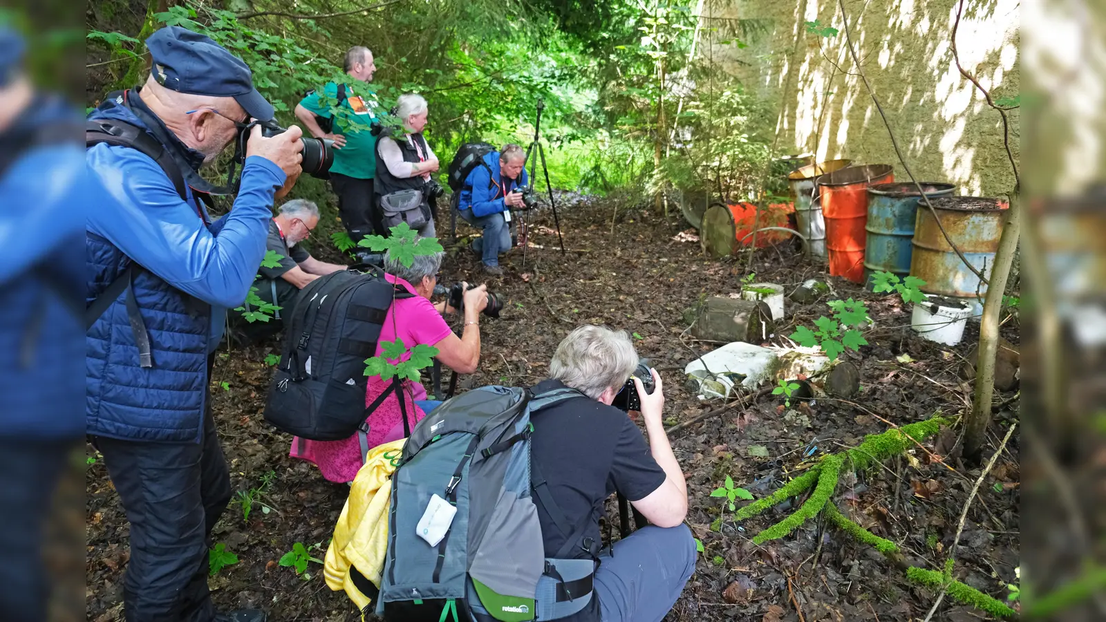 Motive gab es beim Fotoklub-Workshop „Lost Places” mehr als genug. Die Ergebnisse sind ab Oktober bei einer Ausstellung zu sehen. (Bild: Bernhard Neumann)