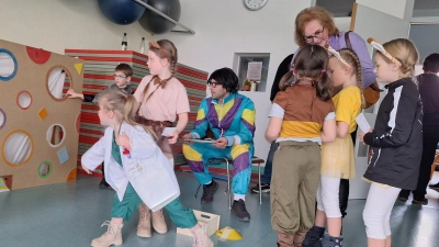 Viel Spaß hatten die Kinder bei Geschicklichkeitsspielen und beim Tanzen.  (Bild: Doris Mayer-Englhart )
