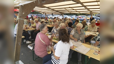 Gute Stimmung beim Senioren-Grillnachmittag in Waldershof (Bild: Gerhard Weber)