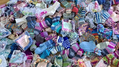 Warme flauschige Söckchen (Bild: Michaela Schmidt)