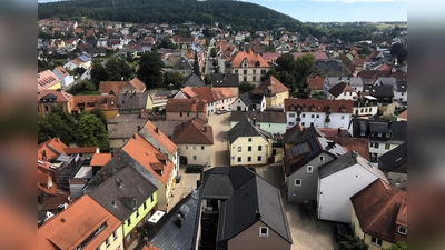 Blick vom Kirchturm Richtung Gottvaterberg (Bild: Ute Riede)