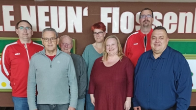 von links: Michael Jung, Hans-Jürgen Janker, Karl Pöllinger, Evi Windschügl, Sylvia Körn, Strigl Harald, Sebastian Körn. (Bild: Hans-Jürgen Janker)