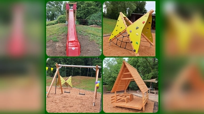 die neuen Spielgeräte im Kindergarten St. Maria (Bild: Christine Westermeier)