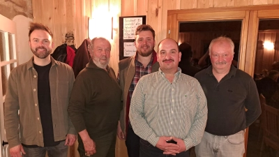 von links nach rechts: Dr. Julian Messer, Josef Prüll, Max Schaudig, Richard Iberl und Thomas Hüttner (Bild: Norbert Pfab)