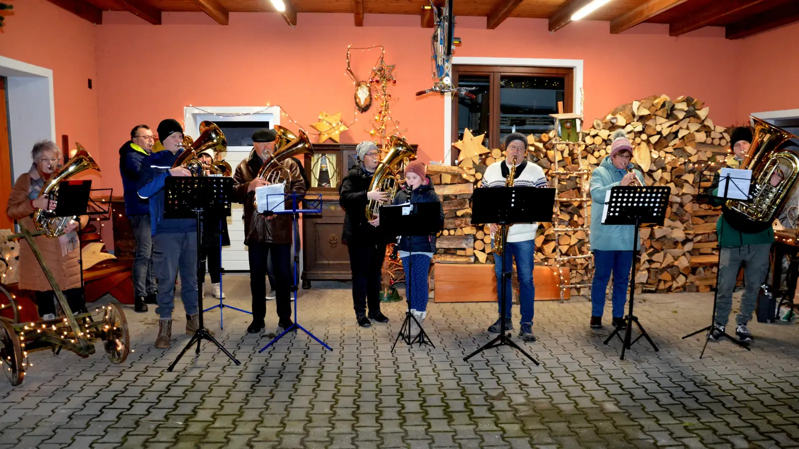 Die Musiker des Kurzkonzertes (Bild: Siegfried Zeug)