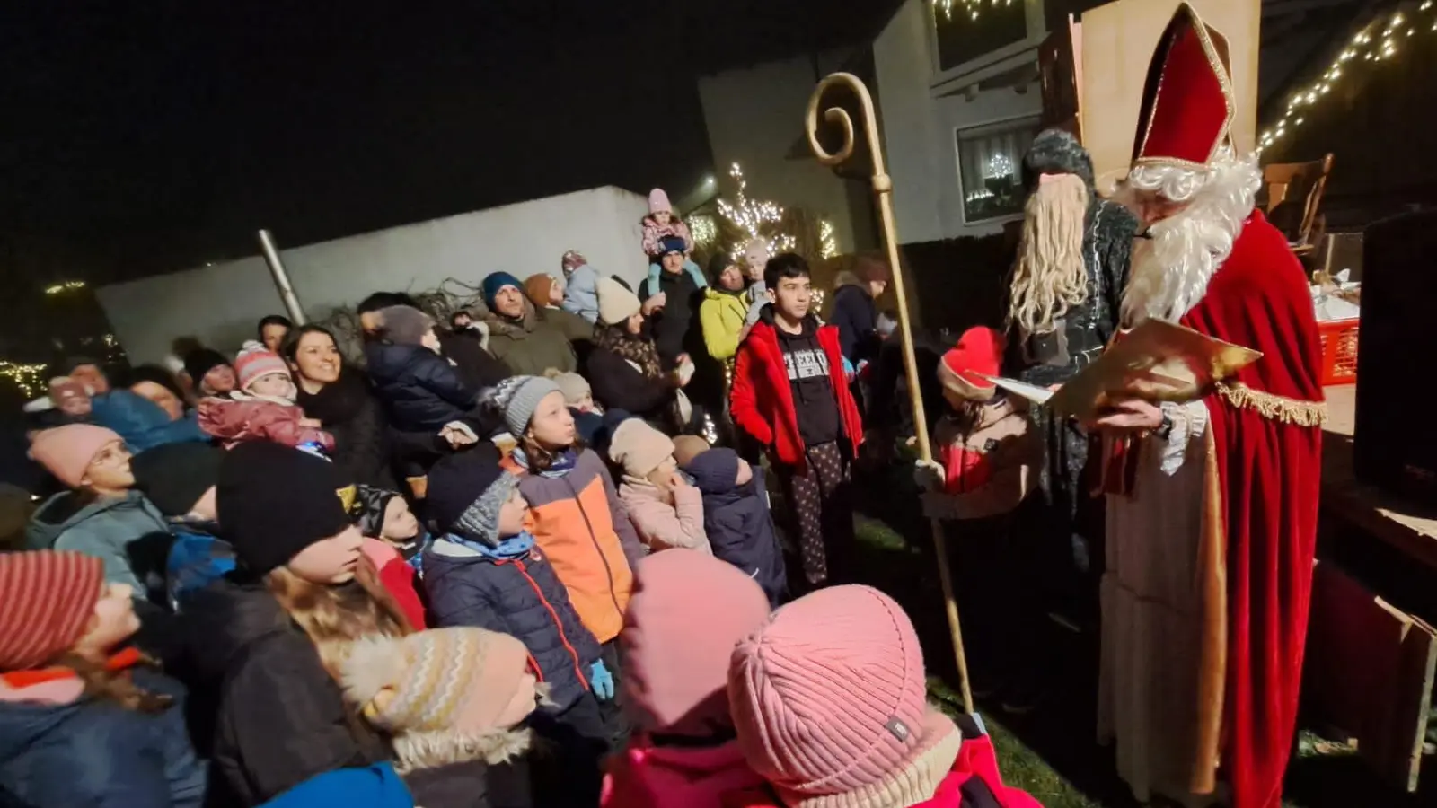 Besuch des Nikolaus. (Bild: Karina Bauer)