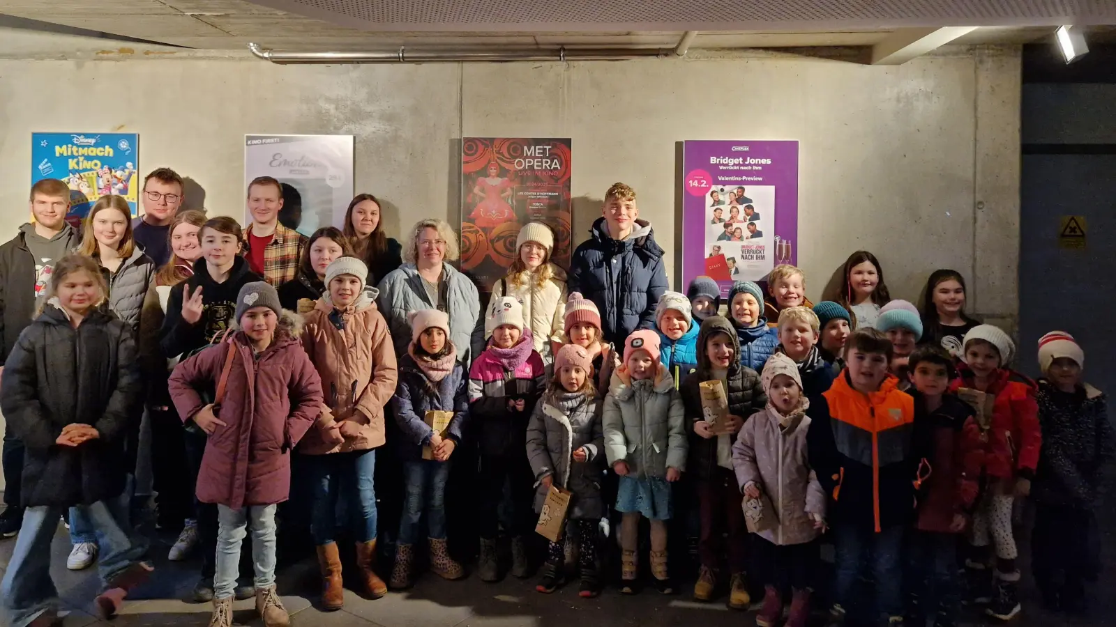 Teilnehmer beim Kinoausflug der Werkvolkkapelle Schlicht (Bild: Lena Wiesnet)