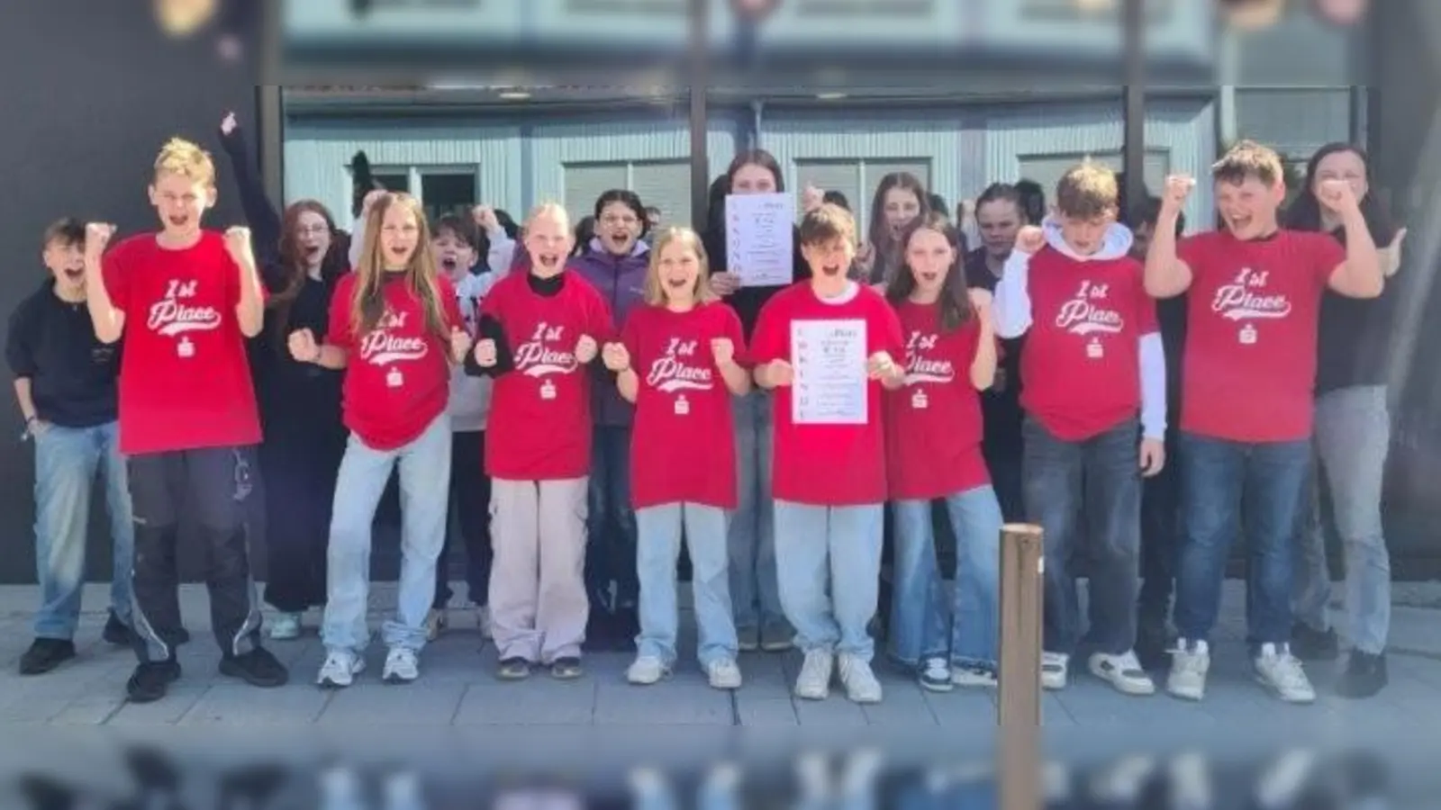 Die erfolgreichen Siegerteams der Pfalzgraf-Friedrich-Mittelschule Vohenstrauß (Bild: Ronny Tölzer)