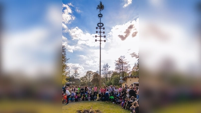Maifest im Kinderhaus Steinwaldzwerge. (Bild: Fabian Domke)