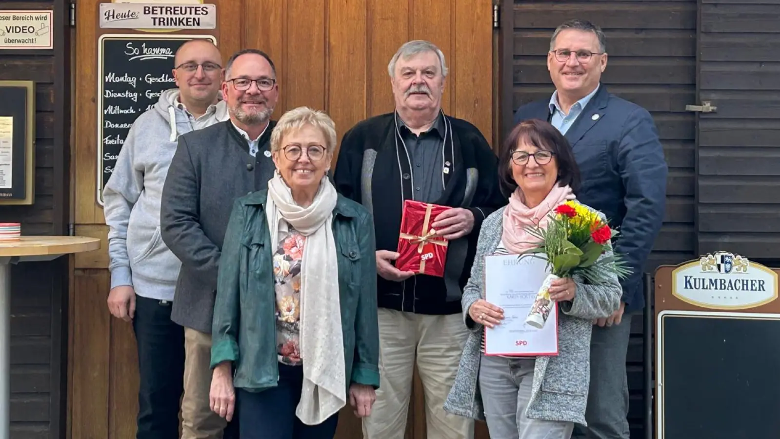 Im Bild die geehrten Hortig Karin und Hampl Günter (Bild: Krauß Richard  )