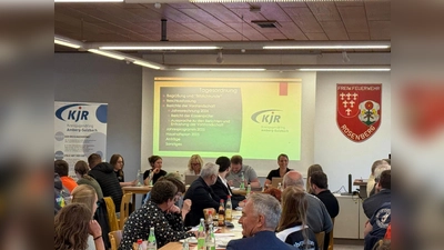 Vorstandschaft und Geschäftsführung des Kreisjugendrings berichten von ihrer Arbeit während des Jahres. Im Bild (von rechts nach links: Carina Süß, 1. Vorstand, Henner Wasmuth, Christine Frankerl (Geschäftsführung), Senta Mitterer und Luca Hajek. (Bild: Florian Schmid)